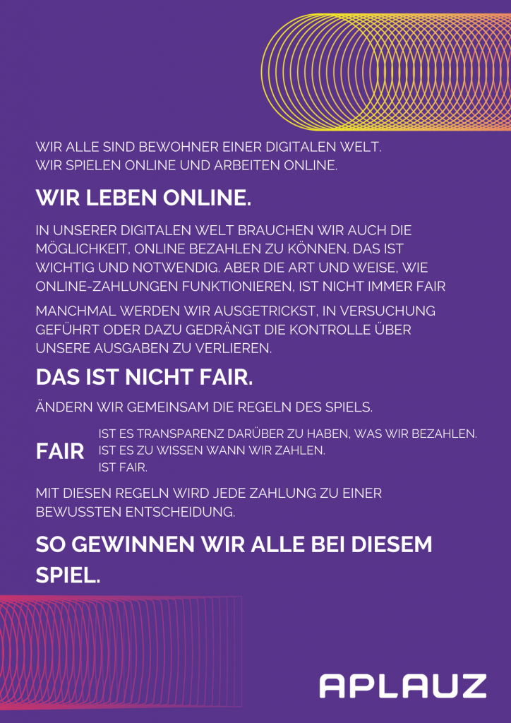 Unser Aplauz Manifest